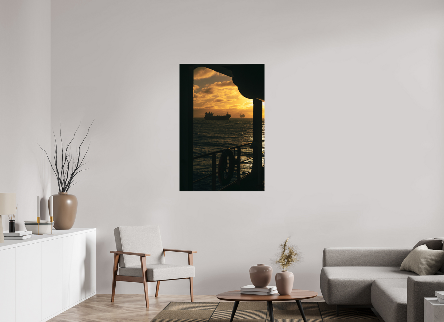 80 x 120 cm, Fine Art Print Golden Transit