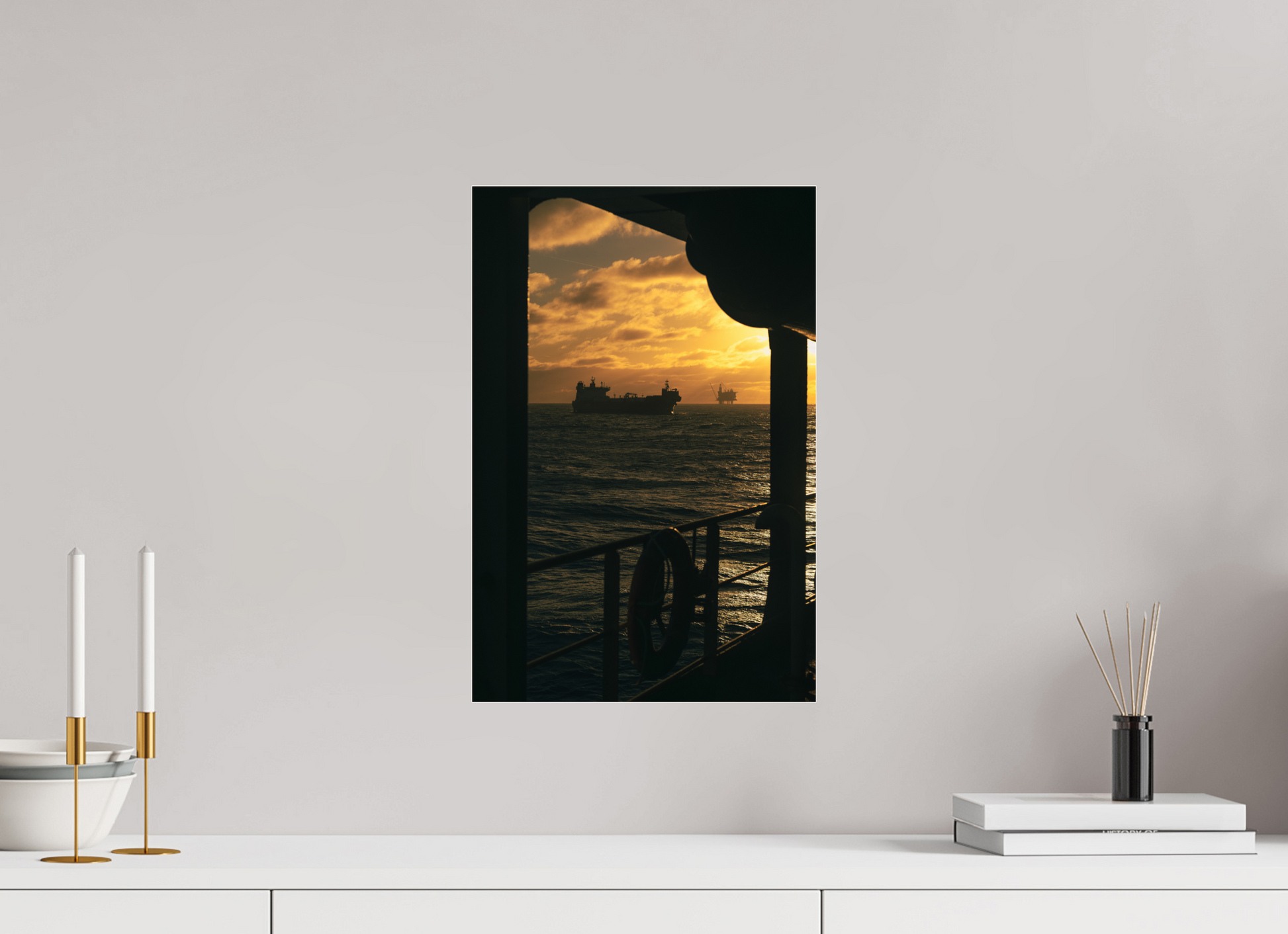 30 x 45 cm, Gallery Acrylic (Most Popular) Golden Transit