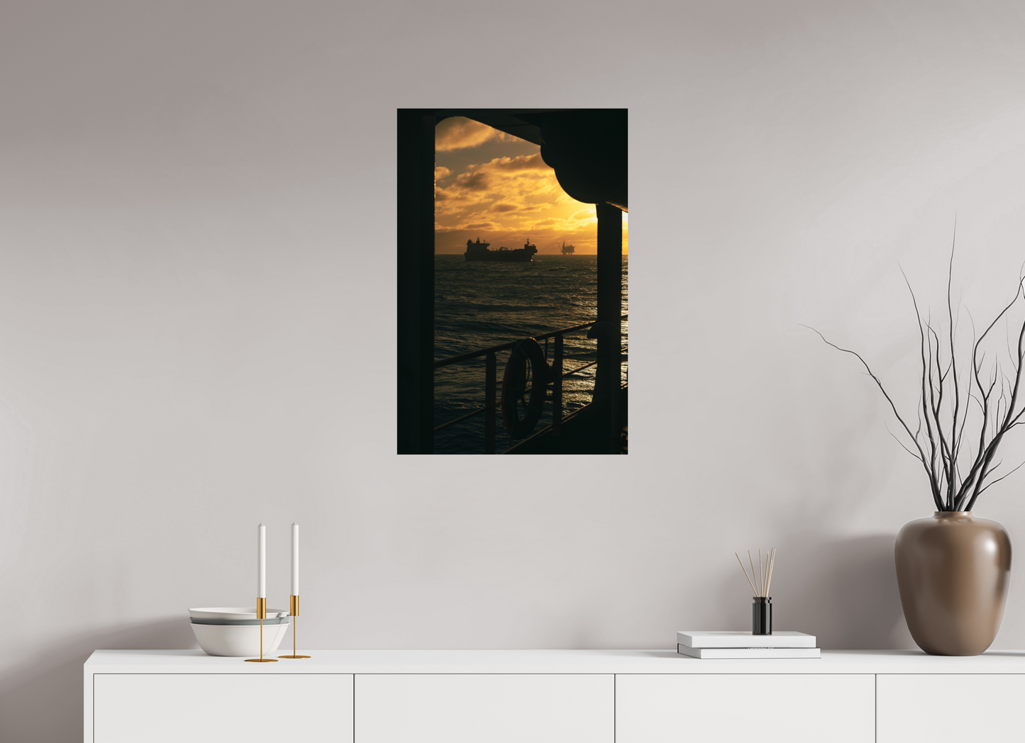 50 x 75 cm, Fine Art Print Golden Transit